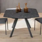 Mesa de Barril Extensível até 170 cm em HPL Estratificado - Convivio Viadurini