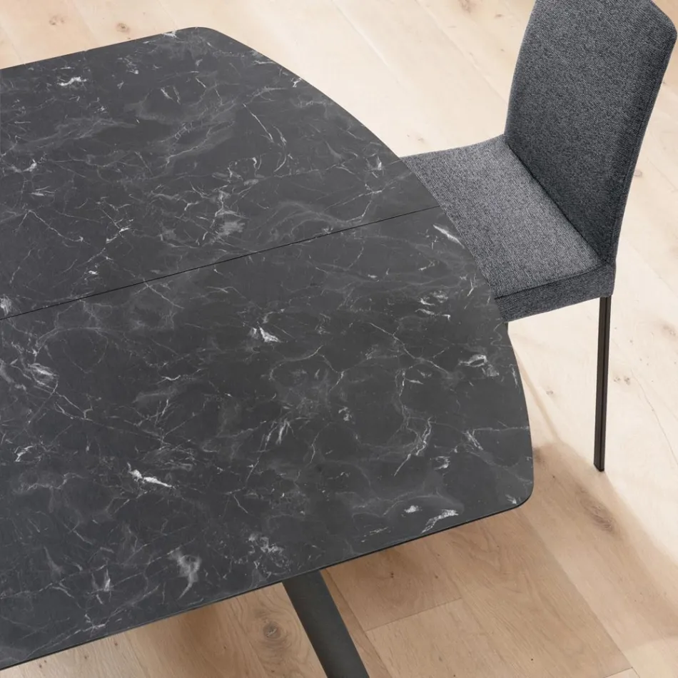 Mesa de Barril Extensível até 170 cm em HPL Estratificado - Convivio Viadurini