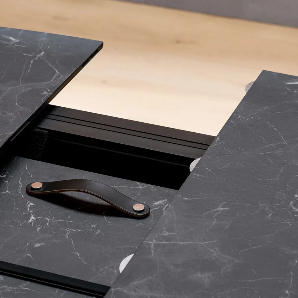 Mesa de Barril Extensível até 170 cm em HPL Estratificado - Convivio Viadurini