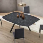 Mesa de Barril Extensível até 170 cm em HPL Estratificado - Convivio Viadurini