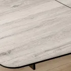 Mesa de Barril Extensível até 240 ou 280 cm em HPL e Metal - Presente Viadurini