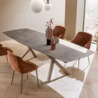 Mesa de Barril Extensível para 240 ou 280 cm em HPL Estratificado - Dialogo Viadurini