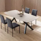 Mesa de Barril Extensível para 240 ou 280 cm em HPL Estratificado - Dialogo Viadurini