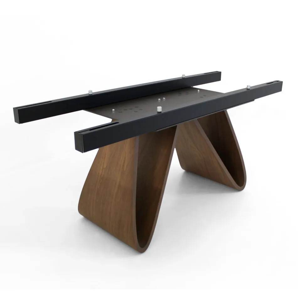 Mesa extensível até 276 cm em Cerâmica Noir Desir Made in Italy - Equator Viadurini