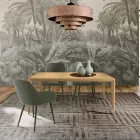 Mesa extensível de 180 a 240 cm em madeira ripada de freixo - Modula Viadurini