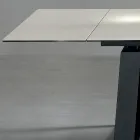 Mesa extensível 3 m Pernas de metal de cerâmica brilhante - Papusca Viadurini