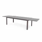 Mesa extensível de jantar ao ar livre de 340 cm em alumínio e vidro ou laminam - Julie Viadurini