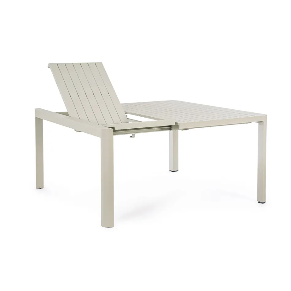 Mesa extensível até 149 cm em alumínio com pintura eletrostática a pó - Necessário Viadurini