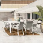 Mesa extensível até 149 cm em alumínio com pintura eletrostática a pó - Necessário Viadurini