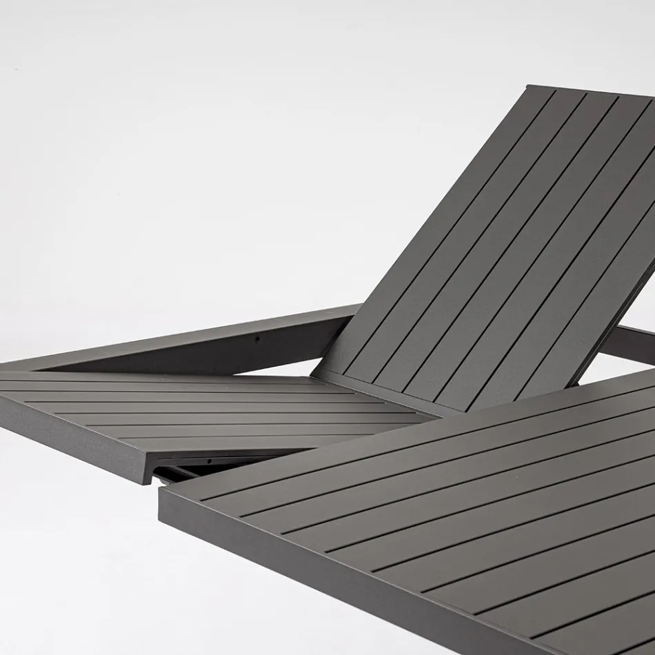 Mesa extensível até 149 cm em alumínio com pintura eletrostática a pó - Necessário Viadurini