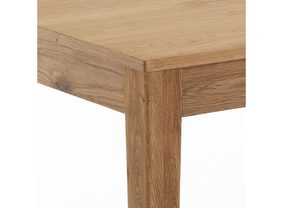 Mesa extensível até 180 cm em madeira maciça de bétula - tálio Viadurini