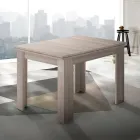 Mesa extensível de madeira sustentável até 180 cm - Perro Viadurini