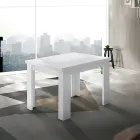 Mesa extensível de madeira sustentável até 180 cm - Perro Viadurini