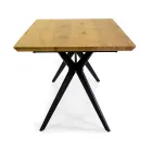 Mesa extensível 180 cm em MDF efeito madeira com grão em relevo - Espuma Viadurini