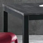 Mesa Extensível até 180 cm em Metal Antracite Made in Italy - Beatrise Viadurini