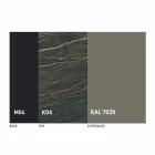 Mesa de Jantar Extensível a 2,8 m em Pernas de Cerâmica e Metal - Paoluccio Viadurini