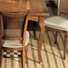 Mesa extensível até 200 cm com 4 cadeiras em madeira Bassano Made in Italy - Âmbar Viadurini