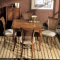 Mesa extensível até 200 cm com 4 cadeiras em madeira Bassano Made in Italy - Âmbar