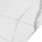 Mesa extensível até 200 cm em cerâmica e aço - Belone Viadurini