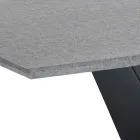 Mesa extensível até 200 cm em MDF Cimento - Holmium Viadurini