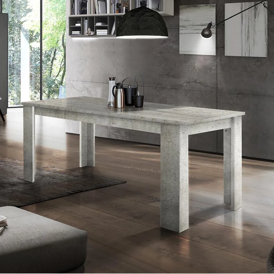 Mesa de Jantar Design Extensível até 210 cm em Madeira Sustentável - Perro Viadurini