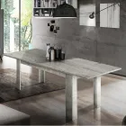 Mesa de Jantar Design Extensível até 210 cm em Madeira Sustentável - Perro Viadurini