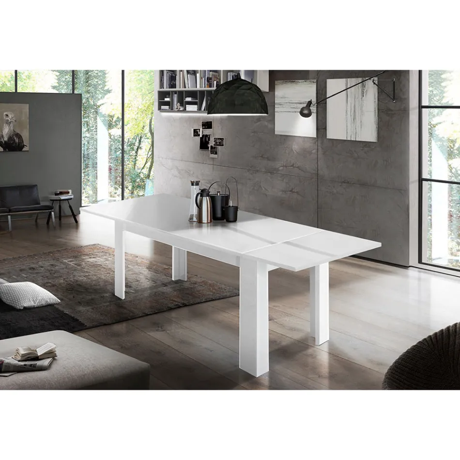 Mesa de Jantar Design Extensível até 210 cm em Madeira Sustentável - Perro Viadurini