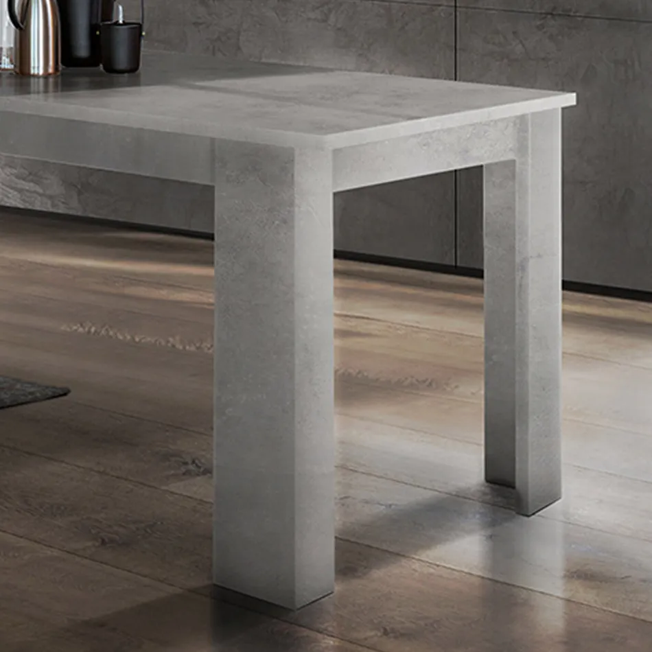 Mesa de Jantar Design Extensível até 210 cm em Madeira Sustentável - Perro Viadurini