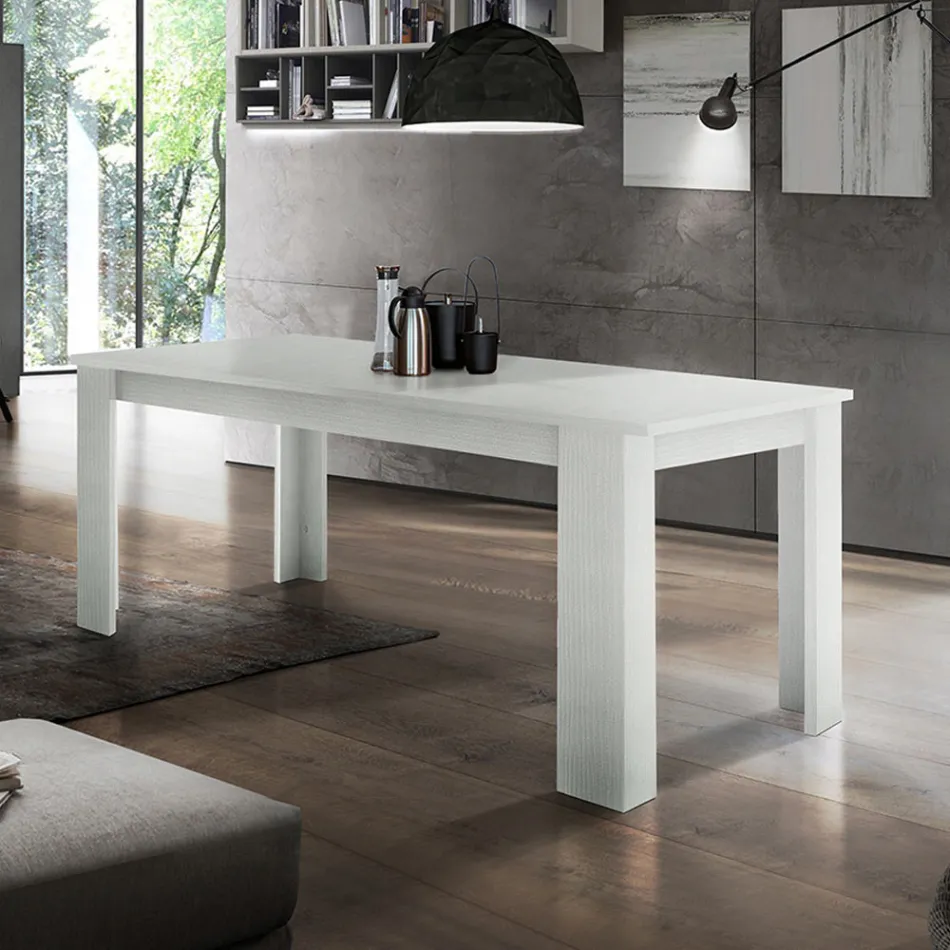 Mesa de Jantar Design Extensível até 210 cm em Madeira Sustentável - Perro Viadurini