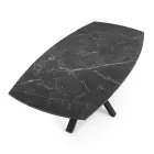 Mesa extensível até 210 cm em aço e cerâmica - Bavosa Viadurini