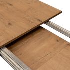Mesa extensível até 210 cm em melamina e madeira maciça Made in Italy - Gustavo Viadurini