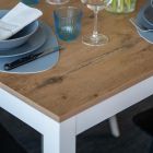 Mesa extensível até 210 cm em melamina e madeira maciça Made in Italy - Gustavo Viadurini