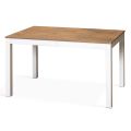 Mesa extensível até 210 cm em melamina e madeira maciça Made in Italy - Gustavo