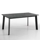 Mesa Extensível até 220 cm com Base em Faia Grafite Made in Italy - Toles Viadurini