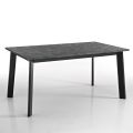 Mesa Extensível até 220 cm com Base em Faia Grafite Made in Italy - Toles