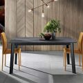 Mesa Extensível até 220 cm com Base em Faia Grafite Made in Italy - Toles