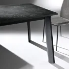 Mesa Extensível até 220 cm com Base em Faia Grafite Made in Italy - Toles Viadurini