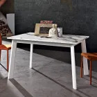 Mesa extensível até 220 cm em Faia e Melamina Made in Italy - Toles Viadurini