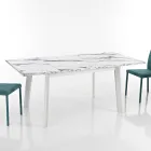 Mesa extensível até 220 cm em Faia e Melamina Made in Italy - Toles Viadurini