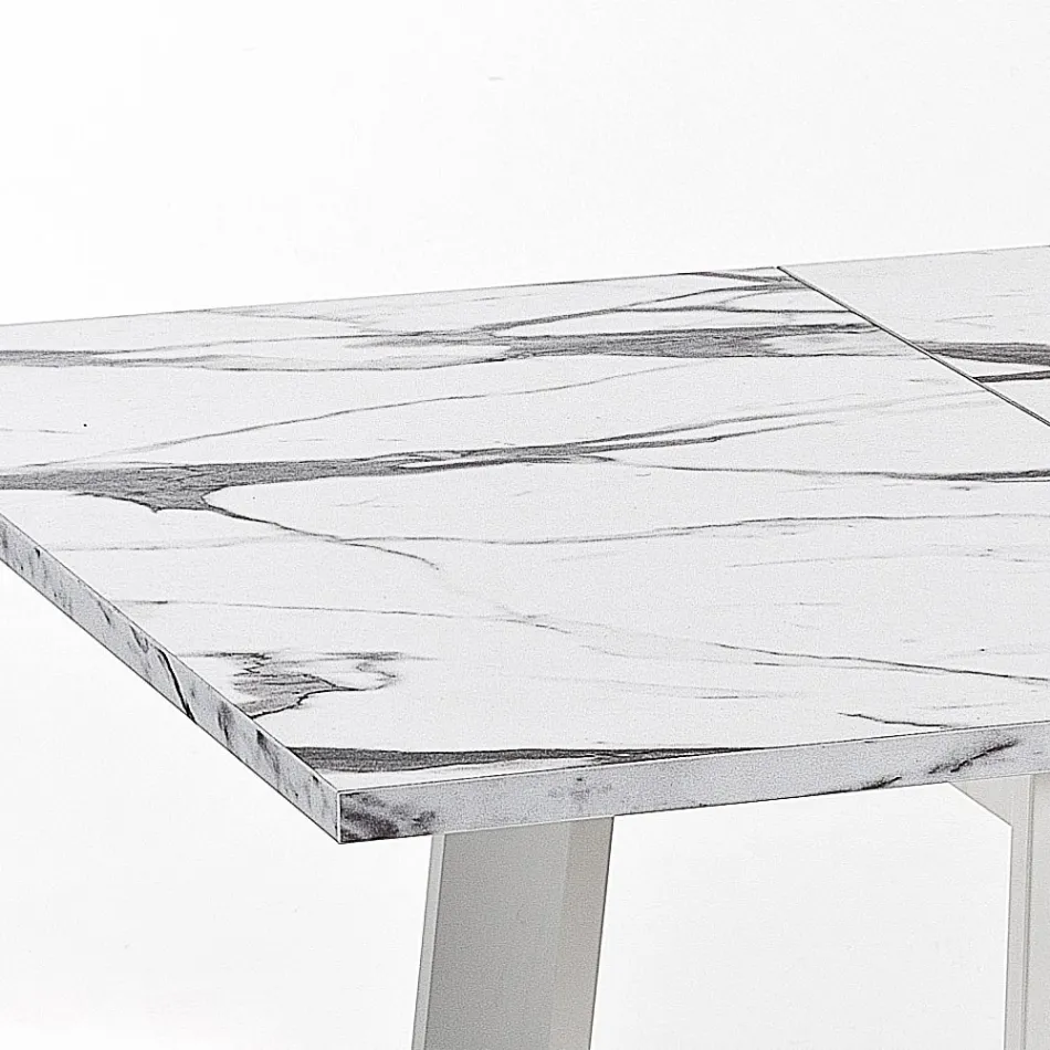 Mesa Extensível até 220 cm em Faia e Melamina Made in Italy - Toles Viadurini