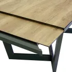 Mesa extensível 240 cm em alumínio com tampo HPL - Righello Viadurini