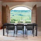 Mesa extensível 240 cm em alumínio com diferentes acabamentos - Notebook Viadurini