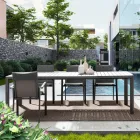 Mesa Extensível até 240 cm em Alumínio com Pintura a Pó - Pintura Viadurini