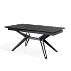 Mesa extensível até 240 cm em cerâmica e metal - Bouquet Viadurini