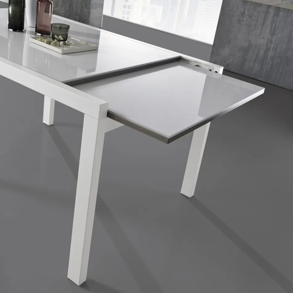 Mesa Extensível até 240 cm em Madeira Lacada Design Made in Italy - Jacobs Viadurini