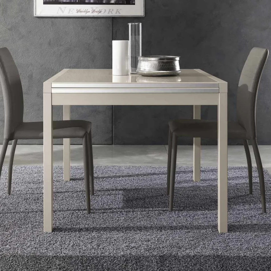 Mesa Extensível até 240 cm em Madeira Lacada Design Made in Italy - Jacobs Viadurini