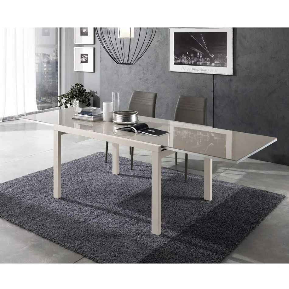 Mesa Extensível até 240 cm em Madeira Lacada Design Made in Italy - Jacobs Viadurini