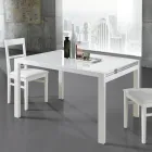 Mesa Extensível até 240 cm em Madeira Lacada Design Made in Italy - Jacobs Viadurini