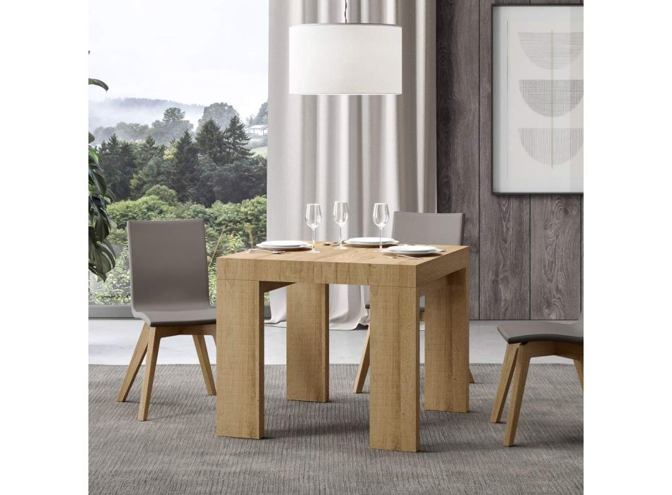 Mesa extensível até 246 cm em micropartículas de madeira Made in Italy - Árvore Viadurini