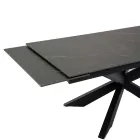 Mesa extensível 260 cm em metal e pedra sintética - Underwater Viadurini